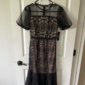 Brand New Lulu’s Black Midi Lace Dress